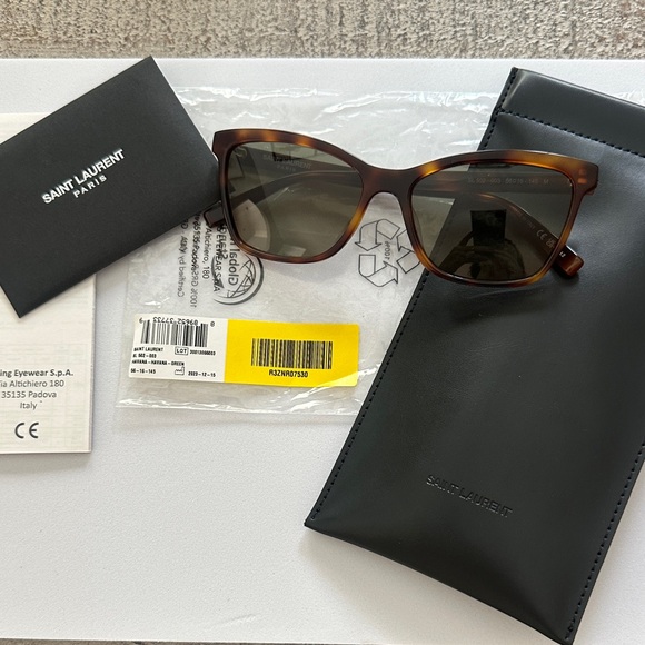 Havana Saint Laurent Brown Sunglasses with Black Case - Picture 1 of 4